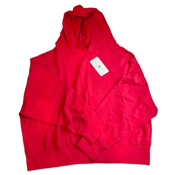 Fabletics Go-To Relaxed Fit Salsa Red Hoodie size 3X NEW - Picture 5 of 8